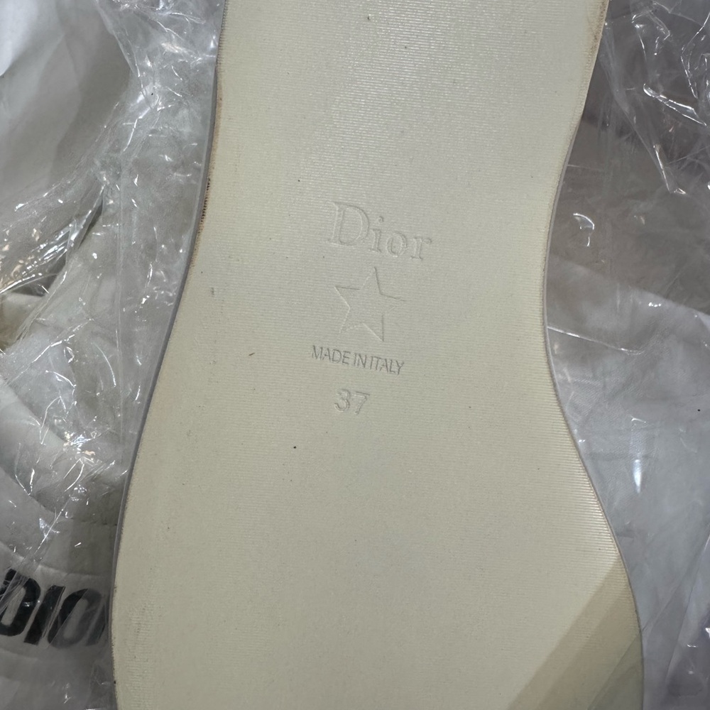 White Slide Sandals - Picture 5 of 6